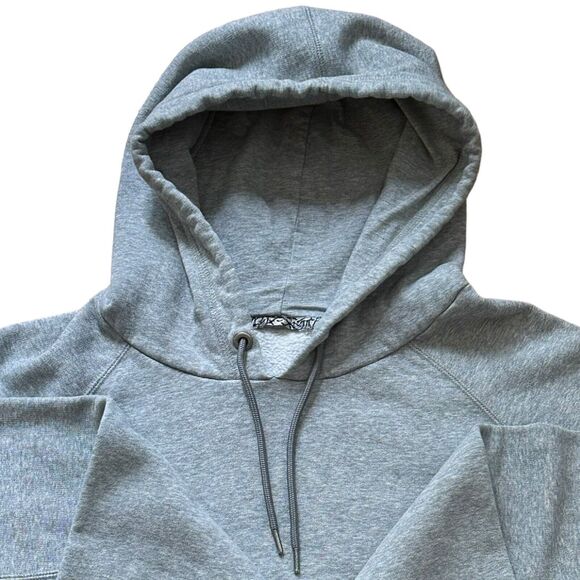 Jordan "Why Not?" Hoodie Mens Medium Ash Gray Stamped Aglet Ties EUC Michael - Picture 6 of 9